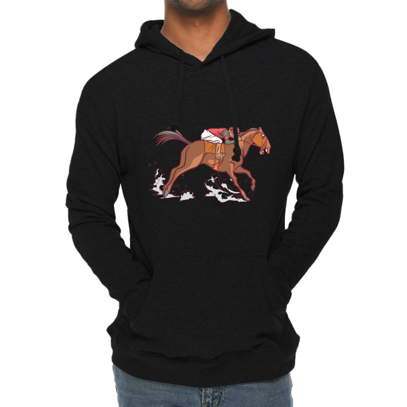 Trending Horseback Riding Lightweight Hoodie by Box Bingham | Artistshot