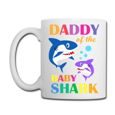 Daddy Of The Baby Birthday Shark Daddy Shark Christmas Day T Shirt Coffee Mug Designed By Suarez
