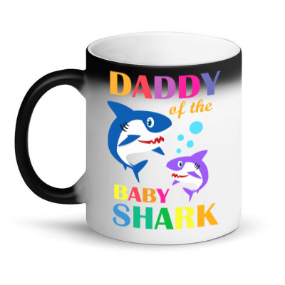 Daddy Of The Baby Birthday Shark Daddy Shark Christmas Day T Shirt Magic Mug Designed By Suarez