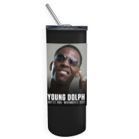 Rip Him Smile Skinny Tumbler | Artistshot