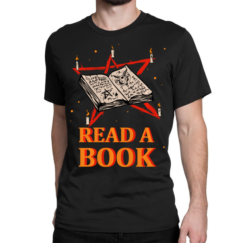 Hot Trend Read A Book Pentagram Satan Occult Goth Classic T-shirt by bummercaught | Artistshot