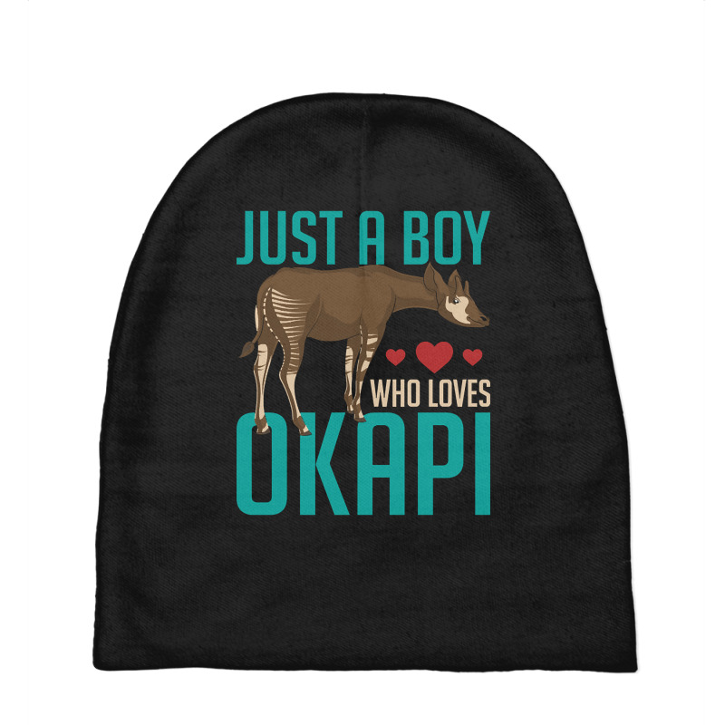 Trending Zoo Animal Africa Just A Boy Who Loves Okapi Baby Beanies by Ledford Leslie | Artistshot