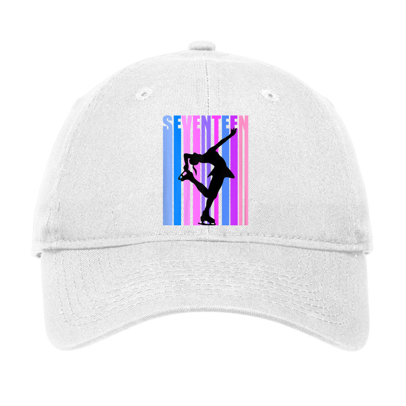 Girls Pink Ice Skating 17th Birthday Ice Dancer Figure T Shirt Adjustable Cap by kylrahal8pot | Artistshot