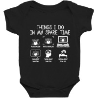 Trending Bowling Things I Do In My Spare Time Bowler Bowl Baby Bodysuit | Artistshot