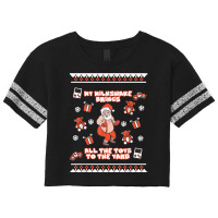 Milkshake Brings All Toys To Yard Naughty Santa Funny Xmas T Shirt Scorecard Crop Tee | Artistshot