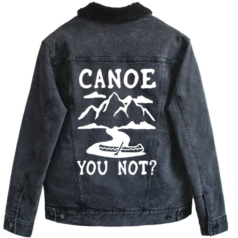 Canoe You Not Racerback Tank Unisex Sherpa-lined Denim Jacket | Artistshot