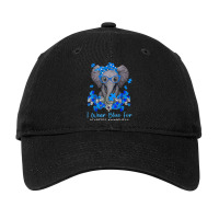 I Wear Blue For Diabetes Awareness Elephant Warrior Women Adjustable Cap | Artistshot