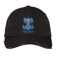 I Wear Blue For Diabetes Awareness Elephant Warrior Women Vintage Cap | Artistshot