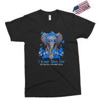 I Wear Blue For Diabetes Awareness Elephant Warrior Women Exclusive T-shirt | Artistshot