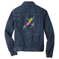 Think Of The Happiest Things Men Denim Jacket | Artistshot