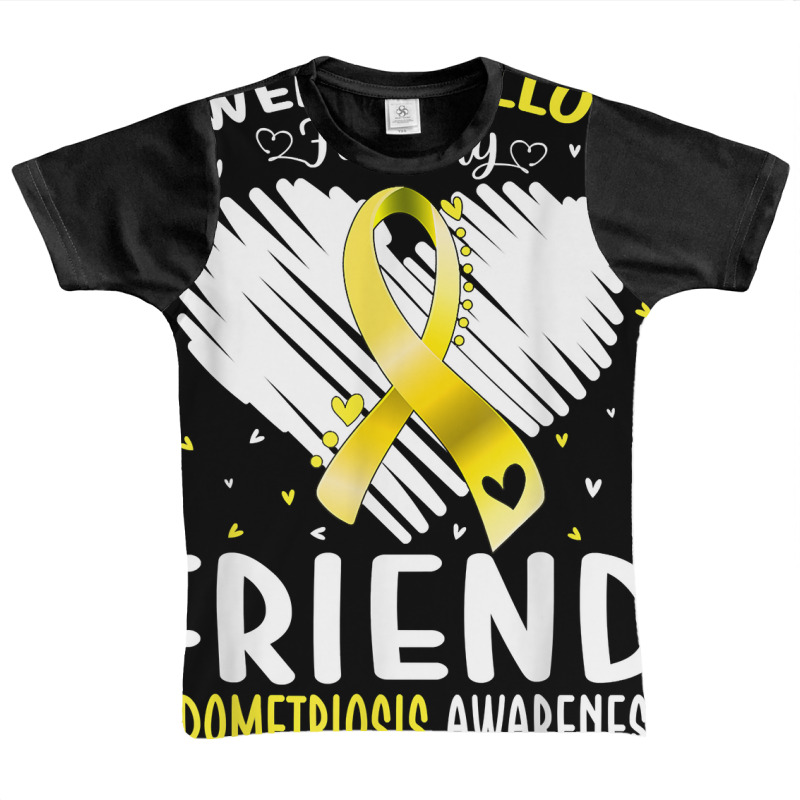 I Wear Yellow For My Friend Endometriosis Awareness T Shirt Graphic Youth T-shirt by joeykujalat4t | Artistshot