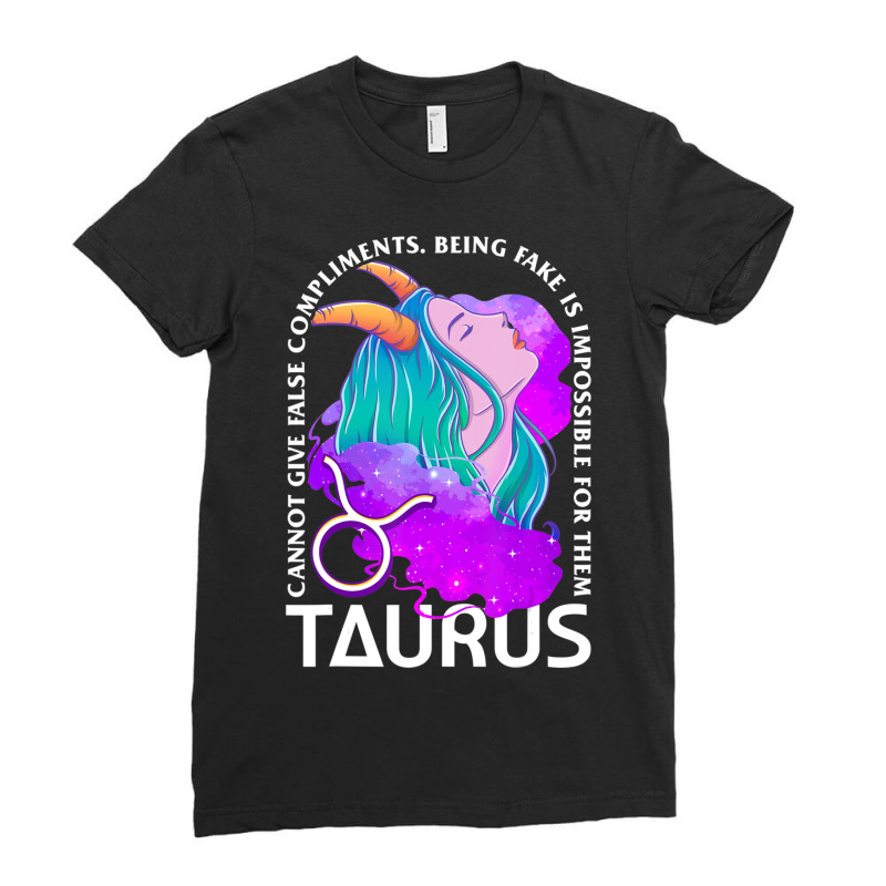 Trending Unique Taurus Art Astrology Horoscope Sign Birthdays Ladies Fitted T-Shirt by michaelyounger19 | Artistshot