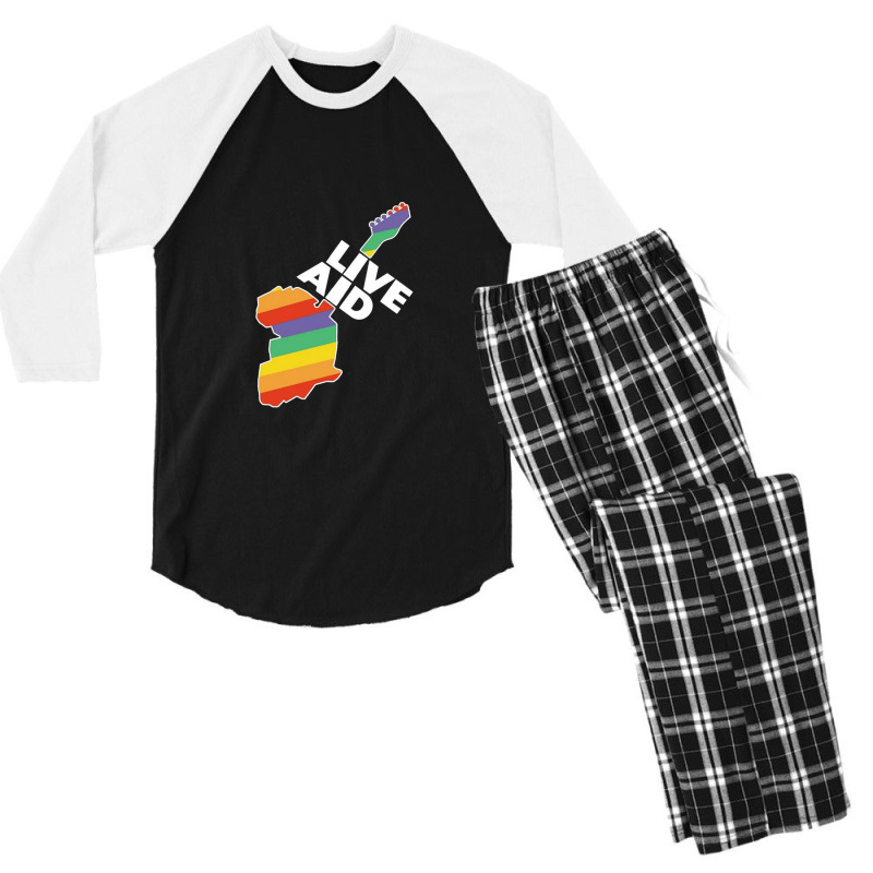 Live Aid Men's 3/4 Sleeve Pajama Set by BeckyTeague | Artistshot