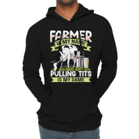 Dairy Cow Farming Design For A Cow Farmer Lightweight Hoodie | Artistshot