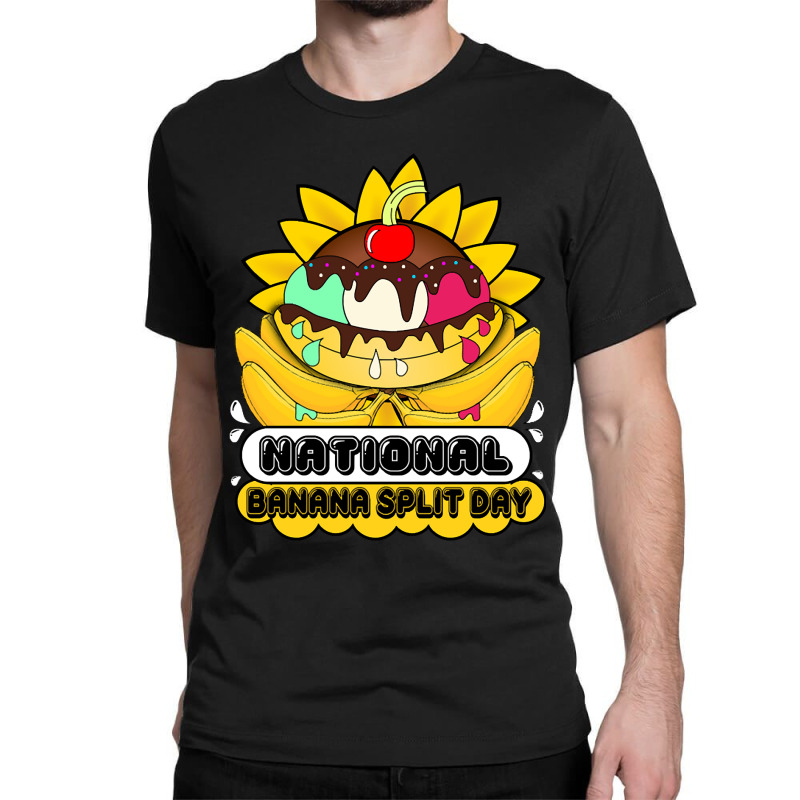 Limited Edition National Banana Split Day Classic T-shirt by Rios Arevalo | Artistshot