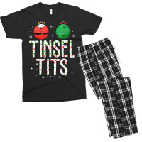 Jingle Balls Tinsel Tits Couples Christmas Matching Couple T Shirt Men's T-shirt Pajama Set | Artistshot