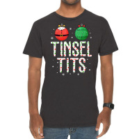 Jingle Balls Tinsel Tits Couples Christmas Matching Couple T Shirt Vintage T-shirt | Artistshot