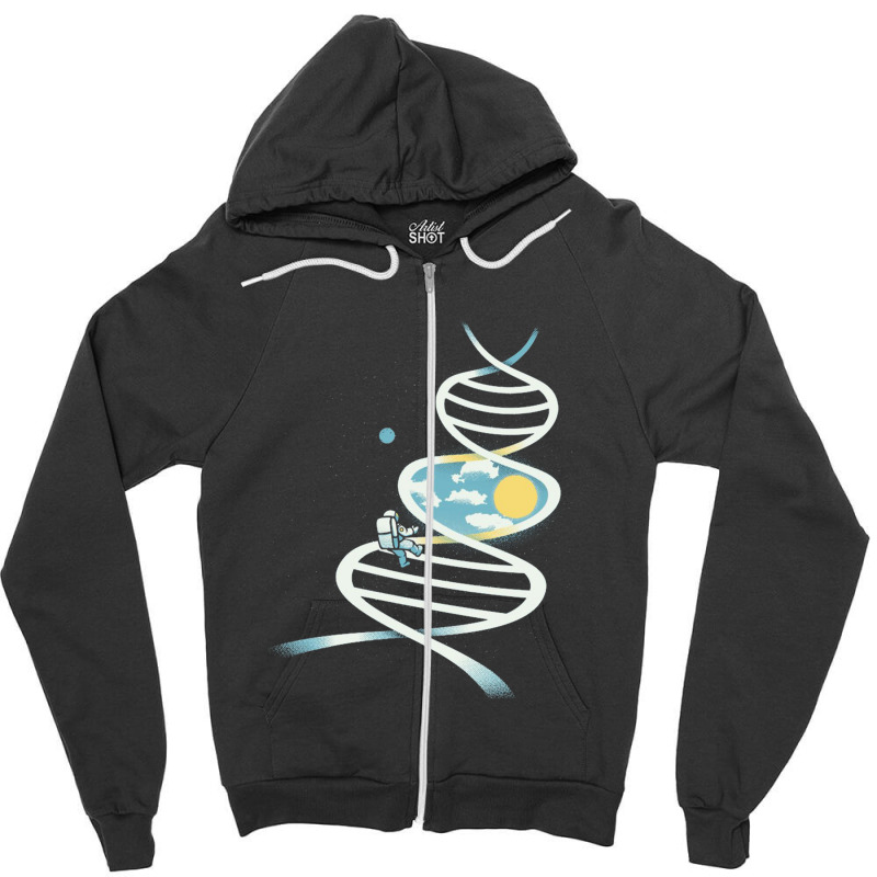 Lonely Sky Zipper Hoodie by Tebe13 | Artistshot