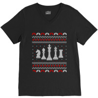 Hot Trend Chess Ugly Xmas For A Chess Player V-neck Tee | Artistshot