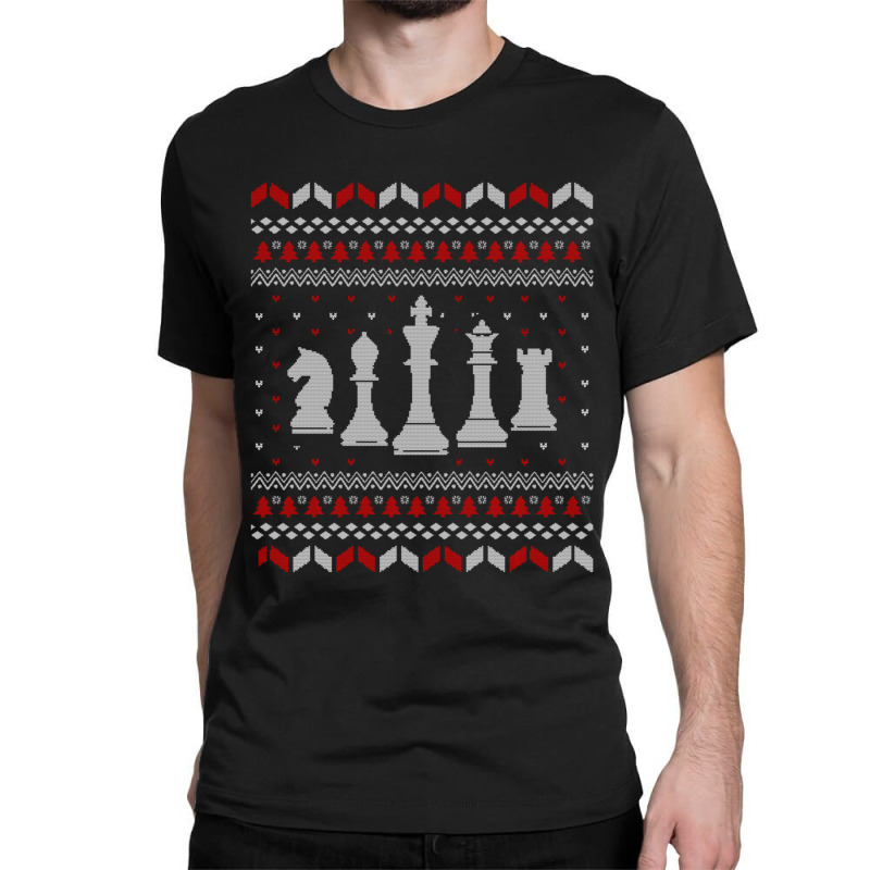 Hot Trend Chess Ugly Xmas For A Chess Player Classic T-shirt by Pannell Quintero | Artistshot