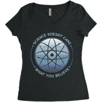 Trending Science Doesn't Care Women's Triblend Scoop T-shirt | Artistshot