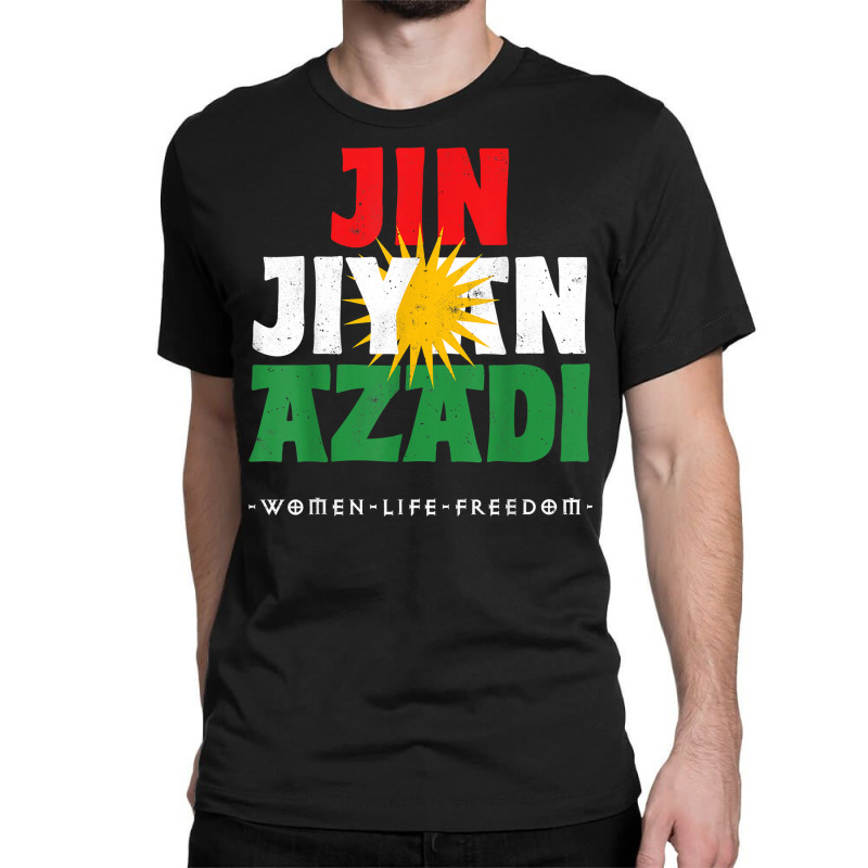 Kurdish Flag, Jin Jiyan Azadi, Kurdish Women, Free Kurdistan T Shirt Classic T-shirt by joeykujalat4t | Artistshot