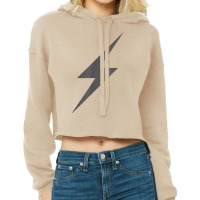 Lightning Thunder Minimalism T Shirt Cropped Hoodie | Artistshot