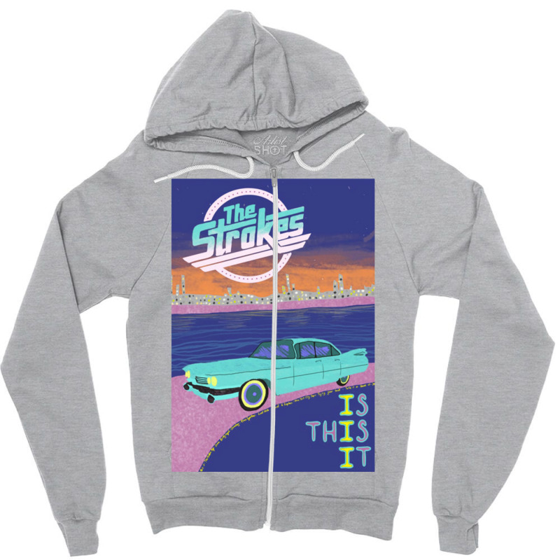 City Of The Lights Zipper Hoodie | Artistshot