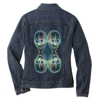 Atw. All Them Witches Black And Blue 4 Skull Ladies Denim Jacket | Artistshot