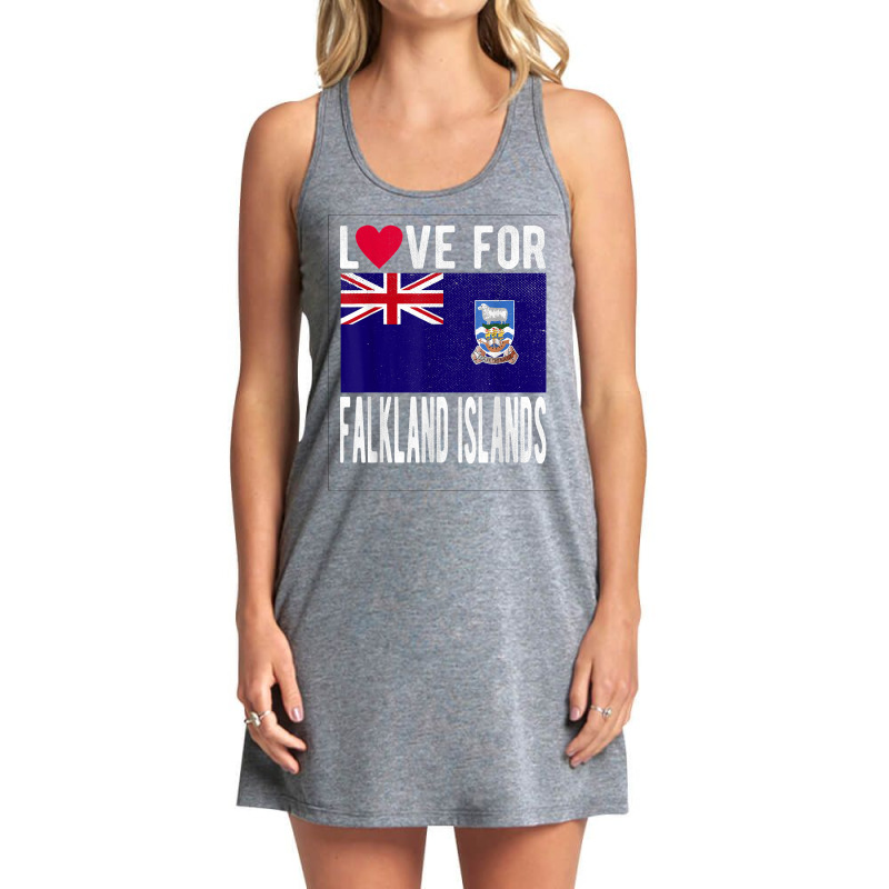 Love For Falkland Islands T Shirt Tank Dress by nilda1pr4klauer | Artistshot