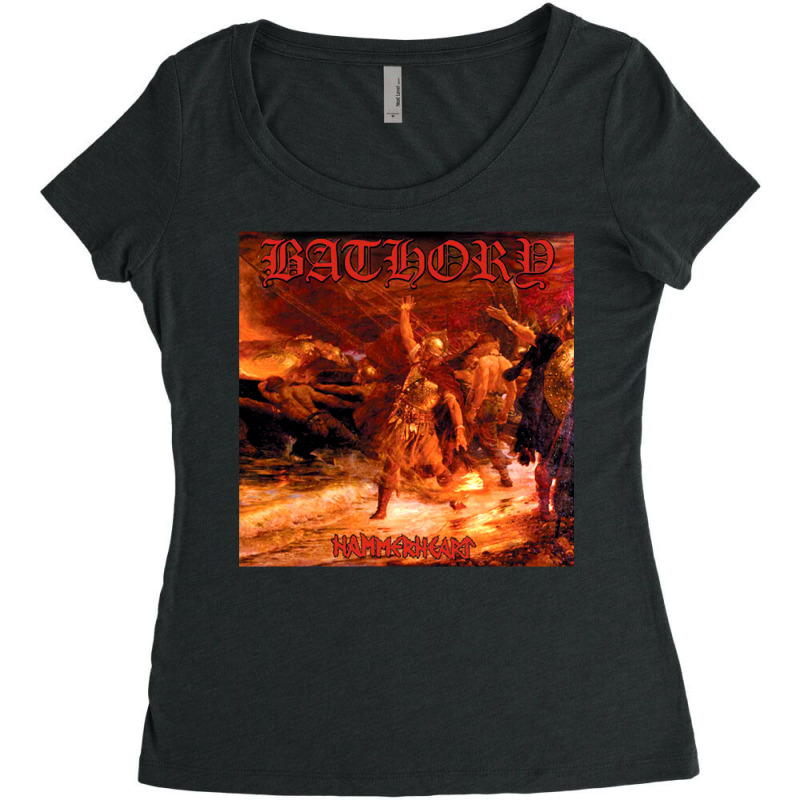 Bathory Hammerheart Album Cover Women's Triblend Scoop T-shirt by simpybeyerad | Artistshot