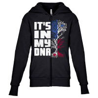 Its In My Dna Patriotic Apparel Panama Flag Proud Panamanian T Shirt Youth Zipper Hoodie | Artistshot