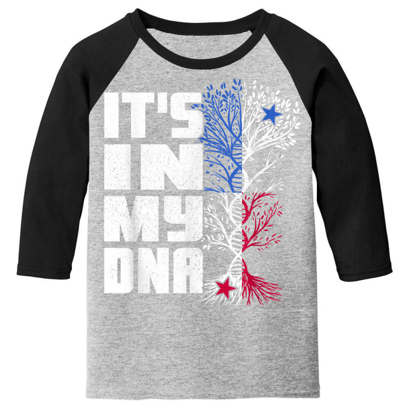 Its In My Dna Patriotic Apparel Panama Flag Proud Panamanian T Shirt Youth 3/4 Sleeve by tawny4okburd | Artistshot