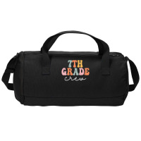 Limited Edition Womens 7th Grade Crew Retro Groovy Women Happy First D Duffel Bag | Artistshot