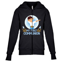 Limited Edition My First Holy Communion Dabbing Boy Youth Zipper Hoodie | Artistshot