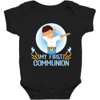 Limited Edition My First Holy Communion Dabbing Boy Baby Bodysuit | Artistshot