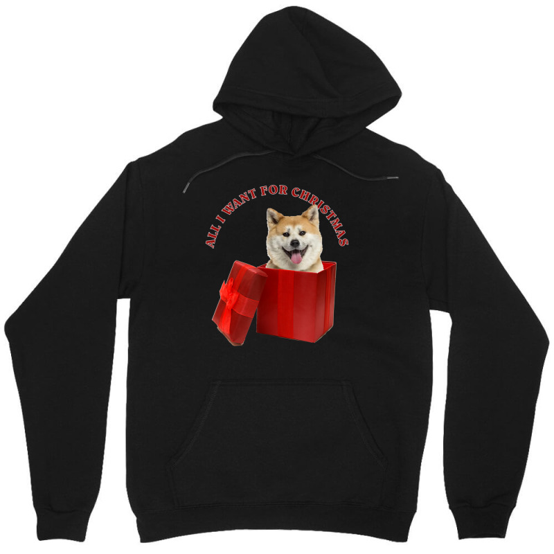 Hot Trend All I Want For Christmas Akita Unisex Hoodie | Artistshot