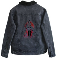 Demon Exterminator Jo Unisex Sherpa-lined Denim Jacket | Artistshot