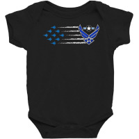 Limited Edition Proud United States Us Air Force Usaf Baby Bodysuit | Artistshot