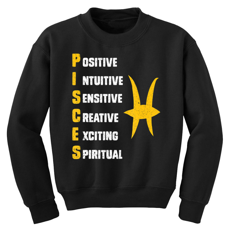 Trending Zodiac Sign Pisces Astrologist Pisces Youth Sweatshirt by michaelyounger19 | Artistshot