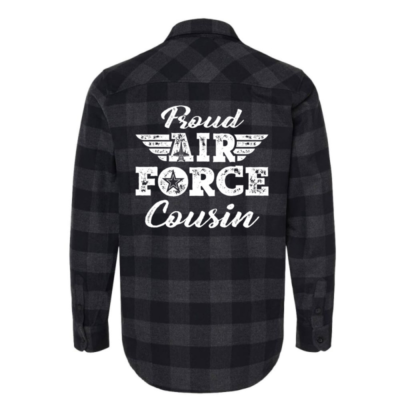 Hot Trend Proud Us Air Force Cousin Pride Military Family Flannel Shirt | Artistshot