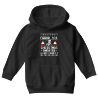 Limited Edition Computer Error 404 Ugly Christmas Youth Hoodie | Artistshot