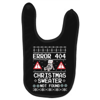 Limited Edition Computer Error 404 Ugly Christmas Baby Bibs | Artistshot