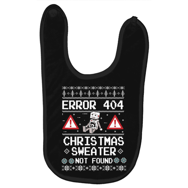 Limited Edition Computer Error 404 Ugly Christmas Baby Bibs by Pannell Quintero | Artistshot