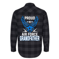 Limited Edition Proud Us Air Force Grandfather Military Veteran -usaf Flannel Shirt | Artistshot