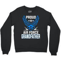 Limited Edition Proud Us Air Force Grandfather Military Veteran -usaf Crewneck Sweatshirt | Artistshot