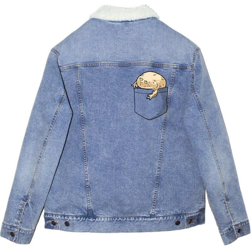 Limited Edition It Is Wednesday My Dudes Pocket Frog Unisex Sherpa-lined Denim Jacket | Artistshot