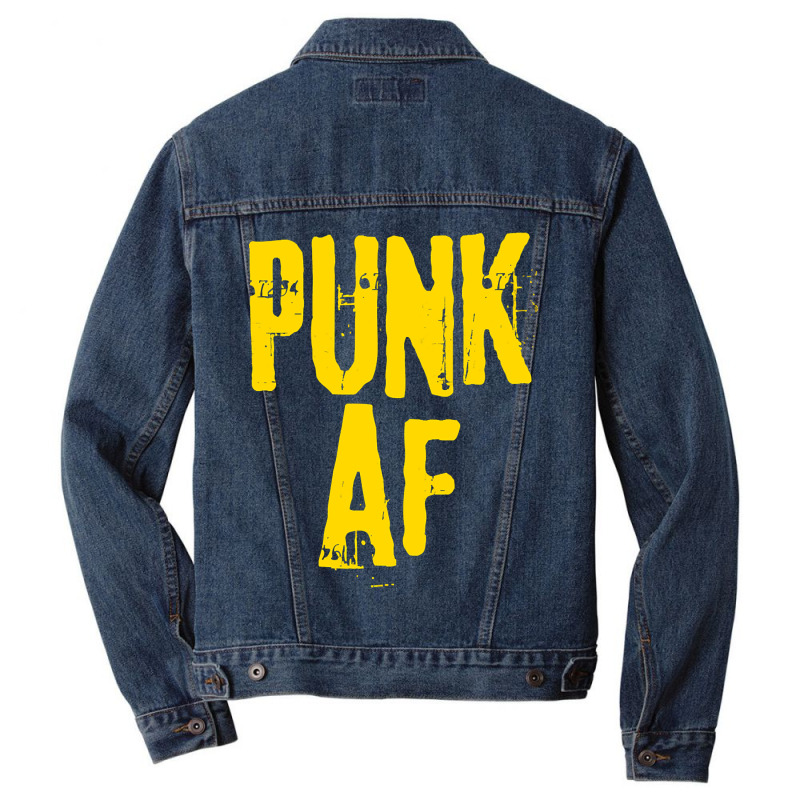 Hot Trend Punk Af-zb3qs Men Denim Jacket by Rios Arevalo | Artistshot