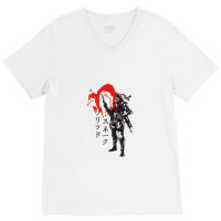 Traditional Soldier V-neck Tee | Artistshot