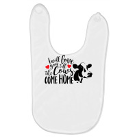 I Will Love You Till The Cows Come Home Valentine S Day Cow Baby Bibs | Artistshot